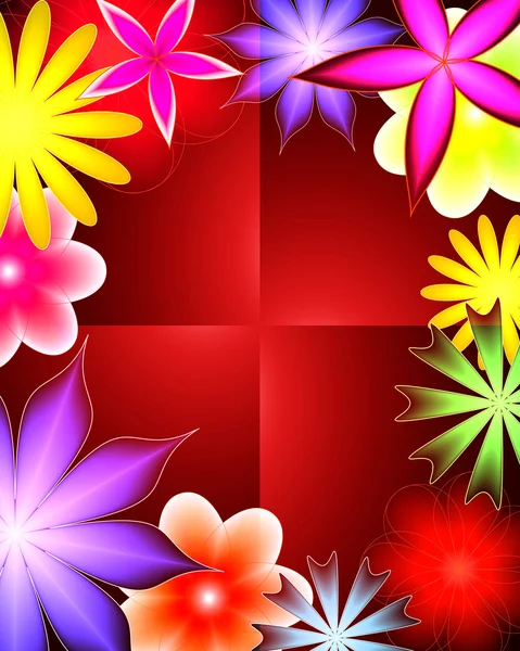 Flor de gradiente abstracto — Foto de Stock