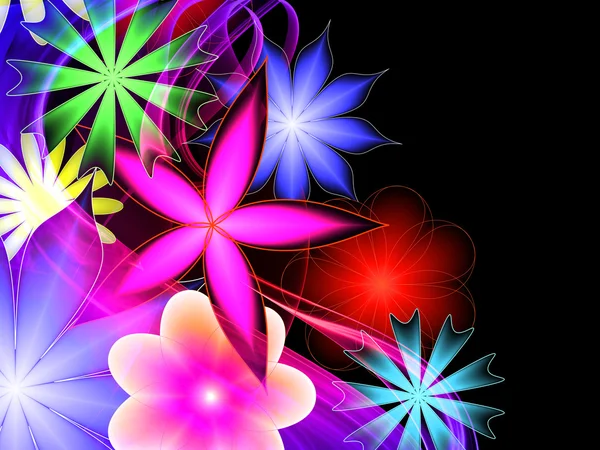 Patrón de flor abstracta — Foto de Stock