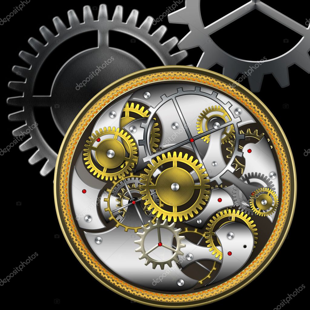 mechanical watch gears