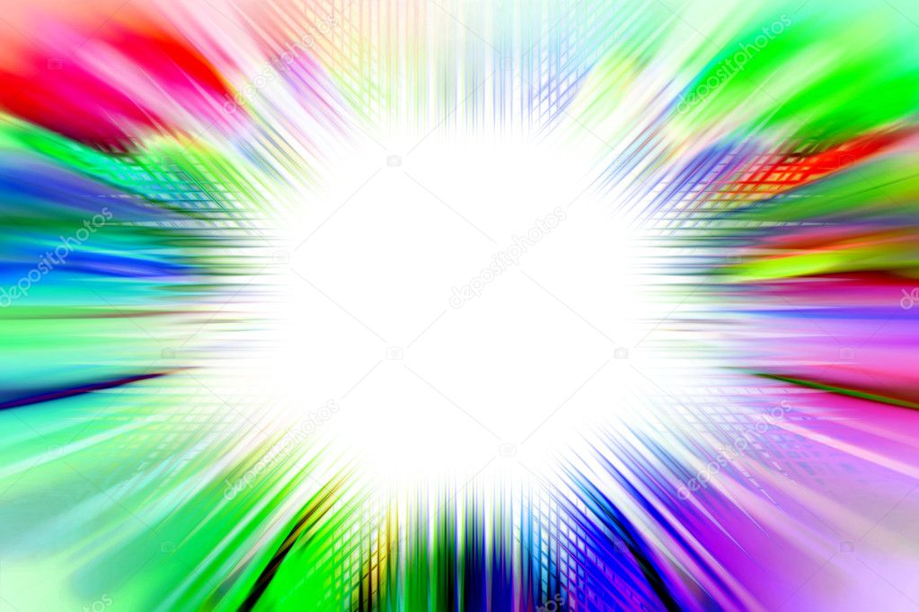 Abstract colorful radiant background
