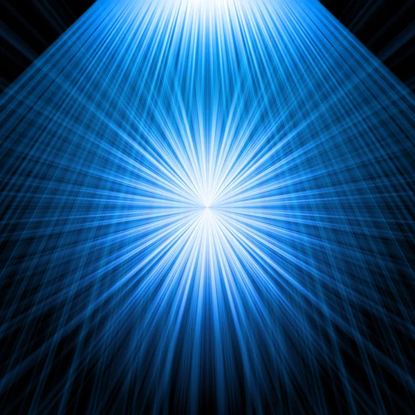 Estrella radiante azul abstracta —  Fotos de Stock