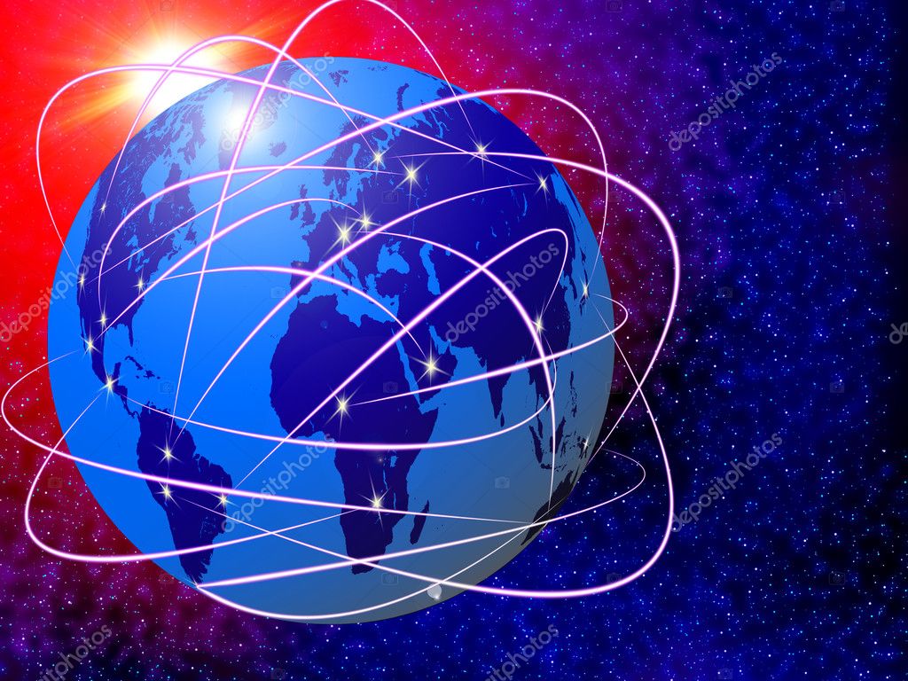 Global Internet communications technology — Stock Photo © Iscatel70