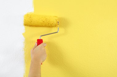 Painting a wall clipart