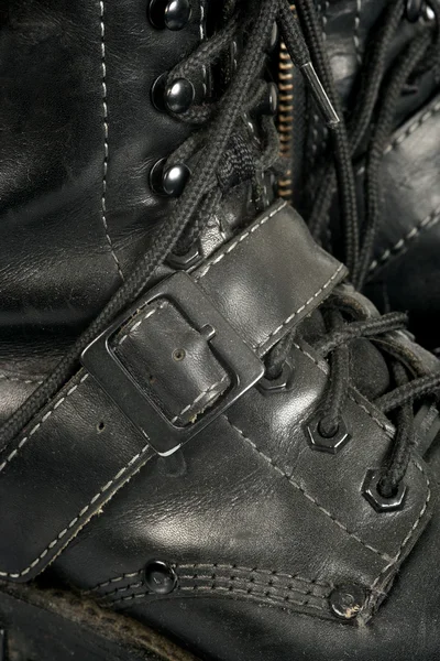 stock image Black boot background