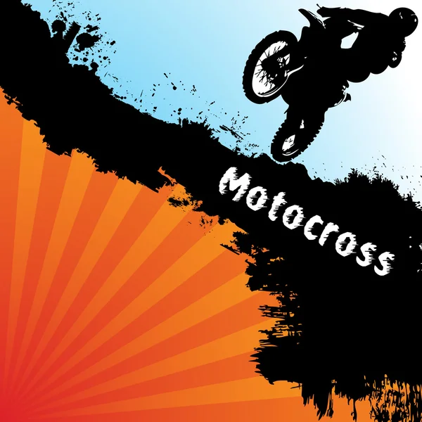 Vector motocross fundo — Vetor de Stock