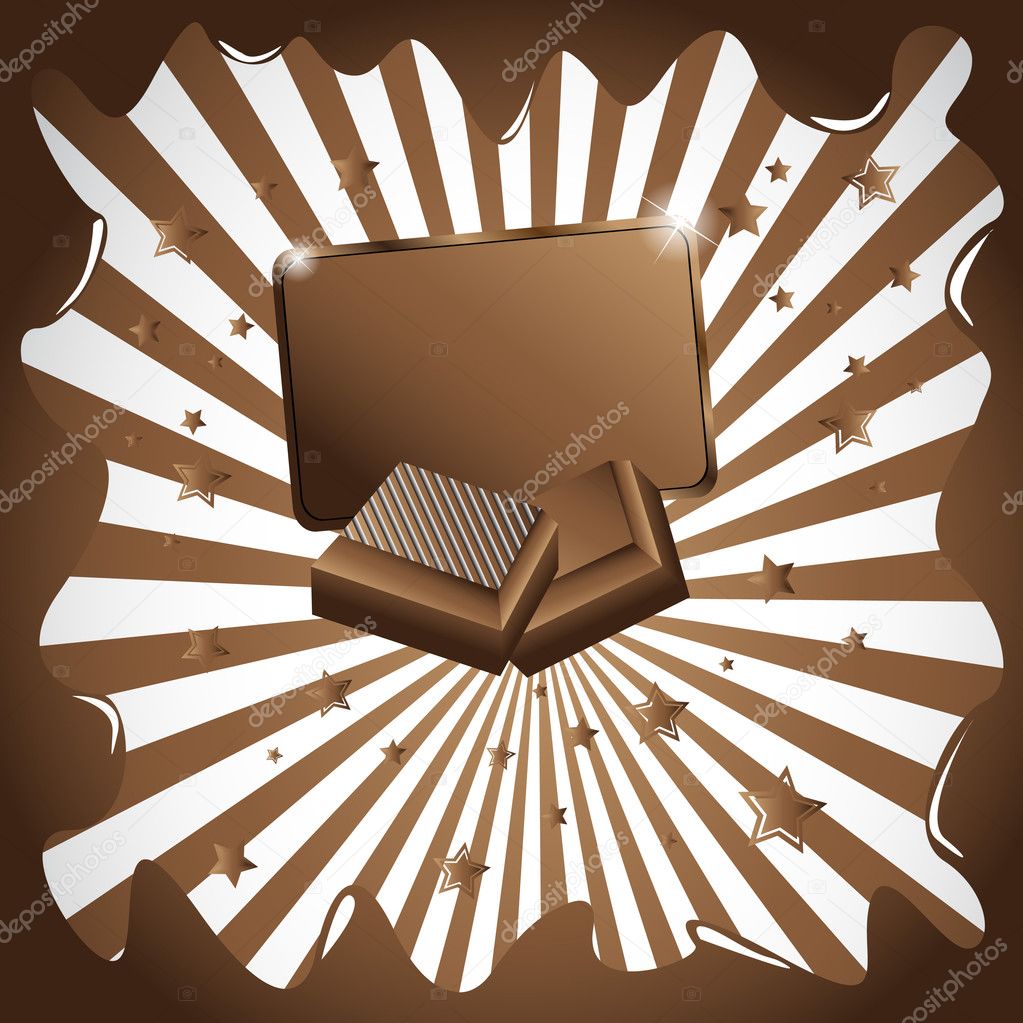 Vector chocolate background Stock Vector Image by ©UnsCREW #5576409