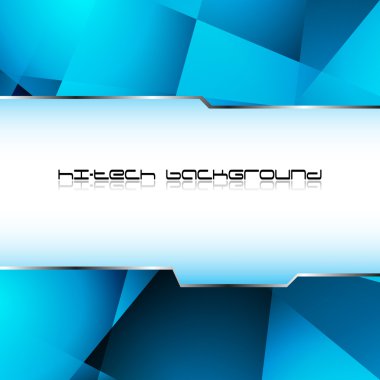 Hi-tech blue background clipart