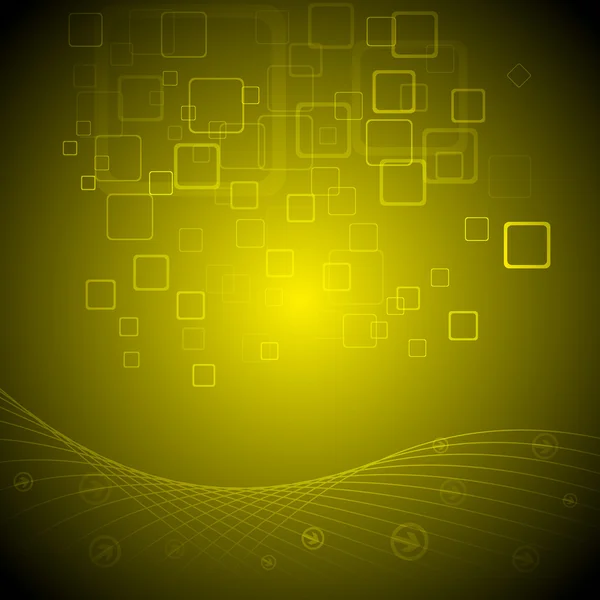 Abstrait fond jaune — Image vectorielle