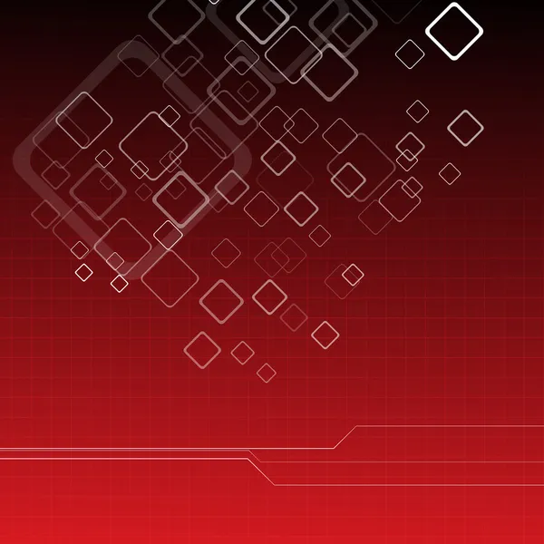 Hi-tech sfondo rosso — Vettoriale Stock