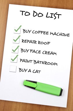 To do list clipart