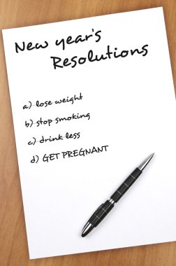 New year resolutions clipart