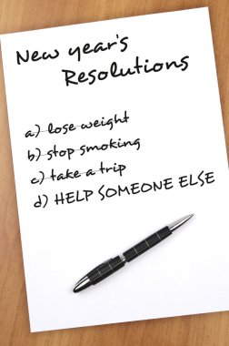 New year resolutions clipart