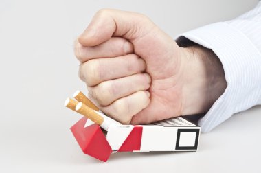 Punch in cigarettes clipart