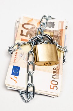 Money locked clipart