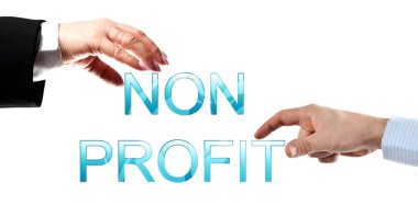 Non profit words clipart