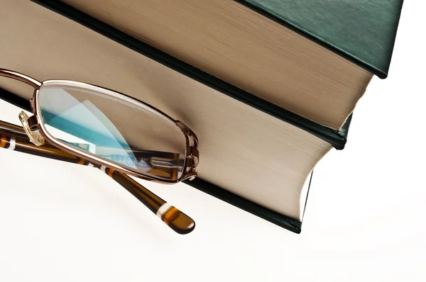 stock image Books and eyeglasses