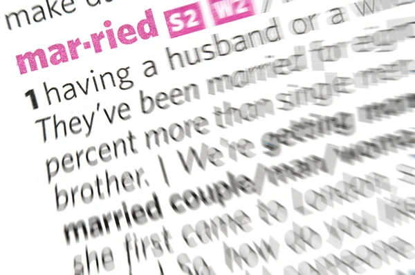 Married word — Stock Photo, Image