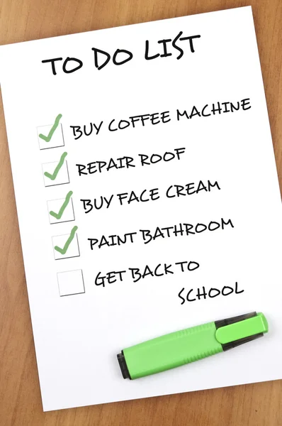 stock image To do list