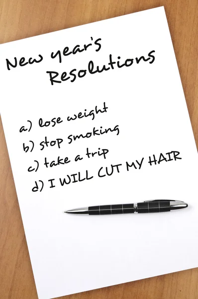 Nouvelles résolutions de l'année — Photo