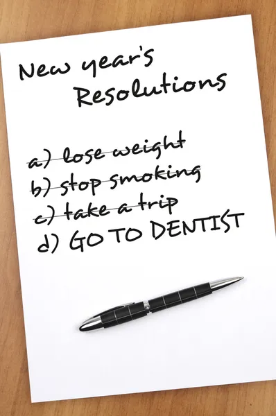 New year resolutions — Stock Photo, Image