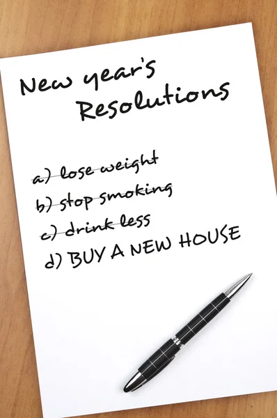 Resoluciones de año nuevo — Foto de Stock