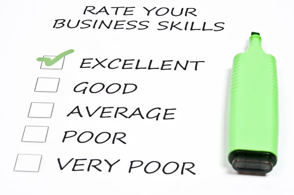 Excellent business skills — Stock Photo, Image