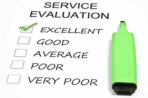 Dienstleistungsbewertung — Stockfoto