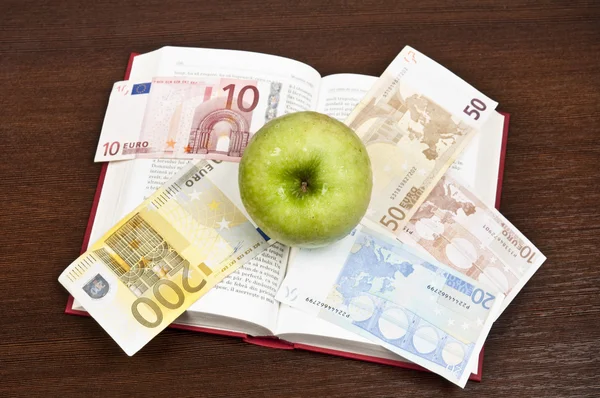 stock image Book and money