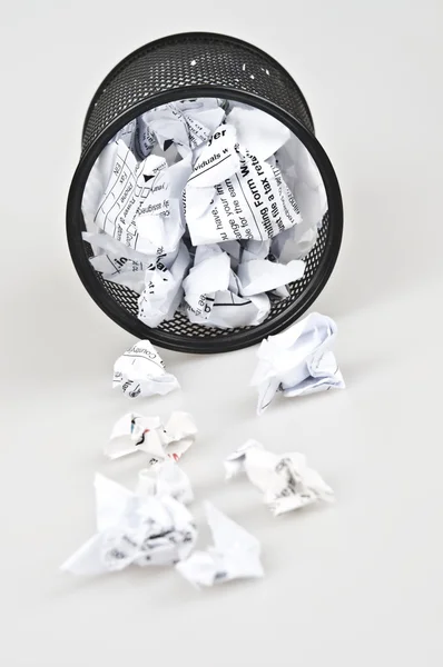 stock image Office paper trash