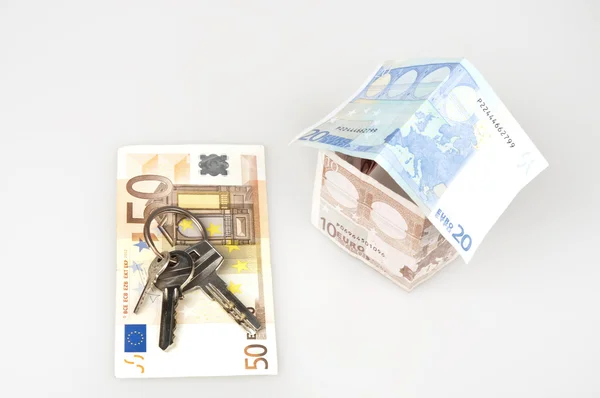 House made by banknotes — Stock Photo, Image
