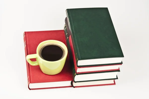 Libros y café — Foto de Stock