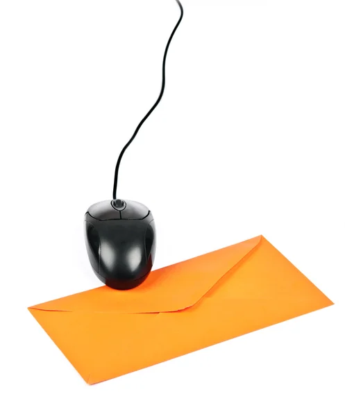 Mouse on envelope — Stock Photo, Image