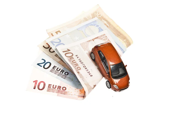 Car on money — Stock Photo, Image