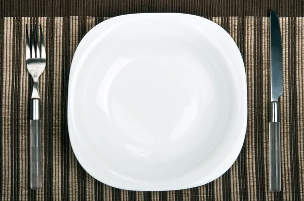 Boş yemek tabağı — Stok fotoğraf