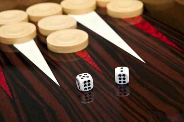 Backgammon table — Stock Photo, Image