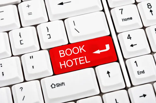 Book hotel key — Stock Photo, Image