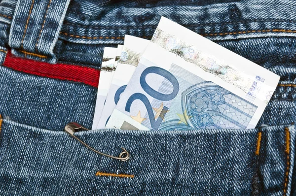 Jeans ficka — Stockfoto