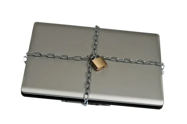 Laptop låst — Stockfoto