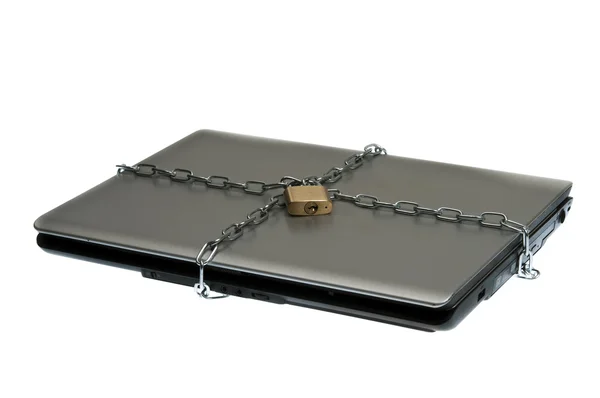 Laptop locked — Stock Photo, Image