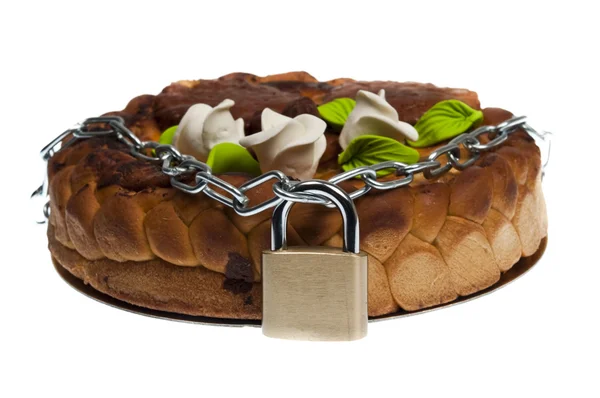 Торт заблоковано — стокове фото