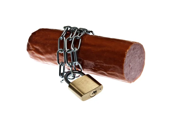 Salami locked — Stock Photo, Image