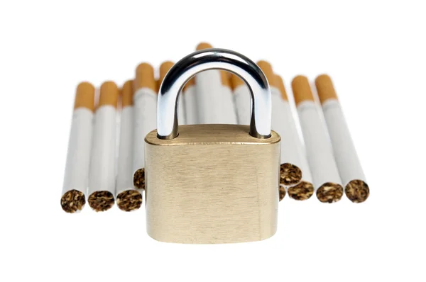 Cigarettes locked — Stock Photo, Image
