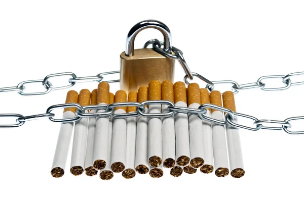 Сигарети заблоковано — стокове фото