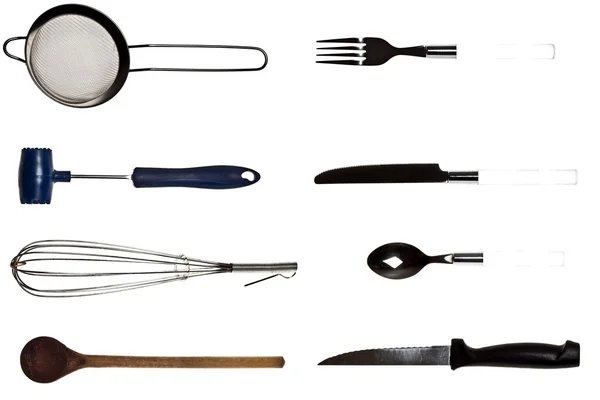 Collage of kitchen utensils — Stock Photo, Image