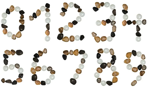 stock image Digits made of stones