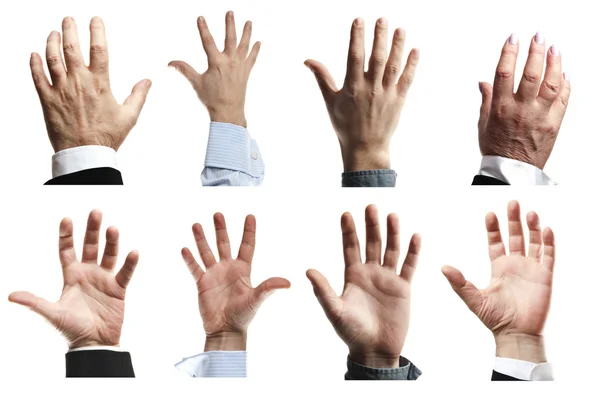 Suit hands asking for help — Stock Photo, Image