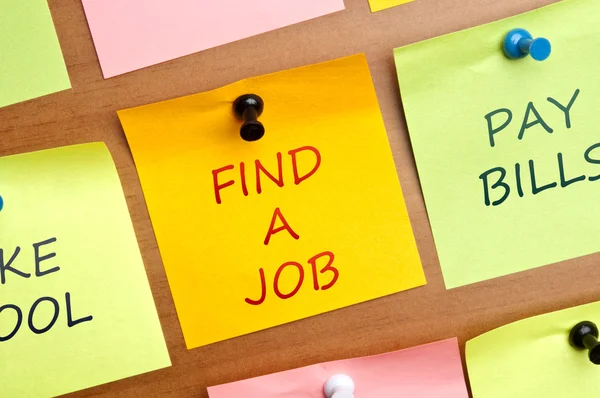 "Hitta ett jobb "posta det — Stockfoto