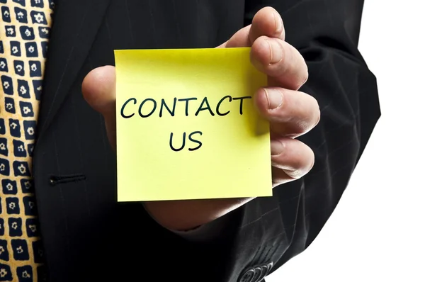 Contact us post it — Stock Photo, Image