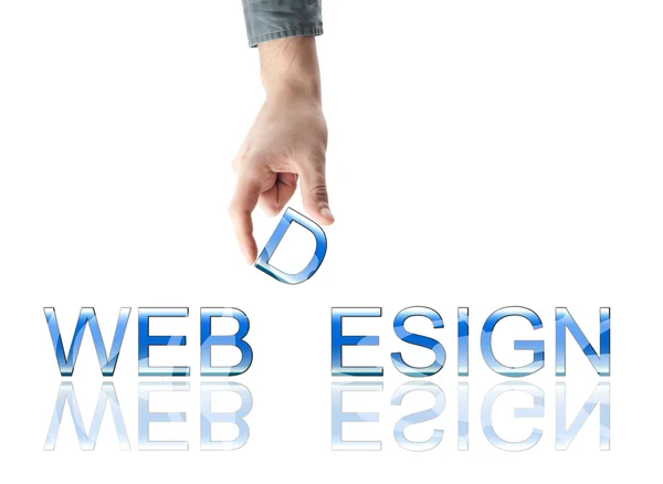Webdesign word — Stock Photo, Image