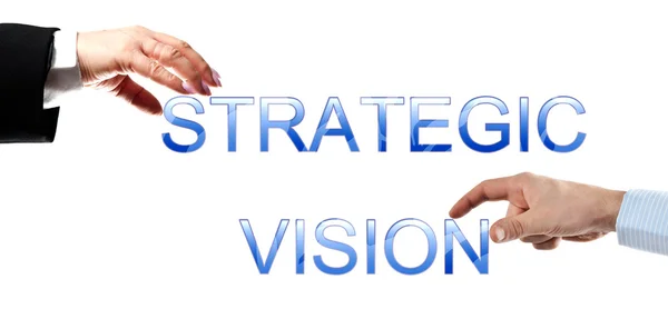 Strategisk vision ord — Stockfoto
